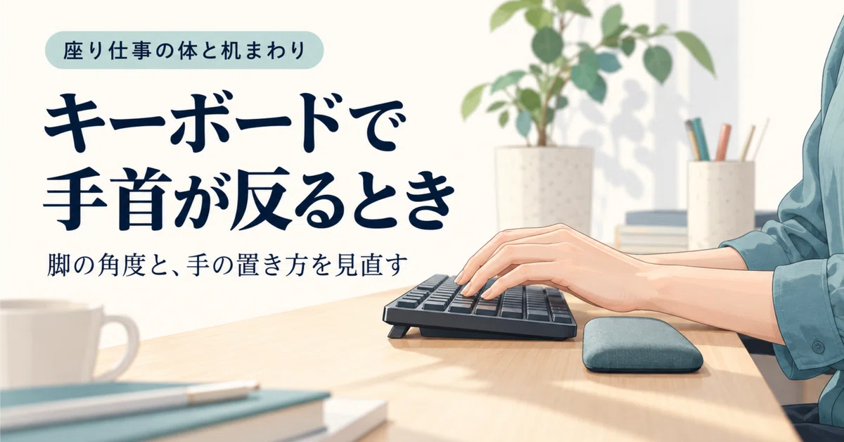 Osh Forms Wrist extension while typing. The order for reviewing the rear keyboard ...