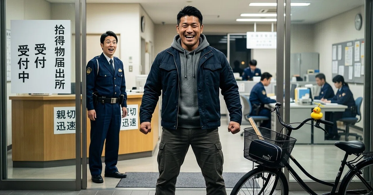拾得物は交番へ／ニヤリ文庫で英会話｜ニヤリ文庫