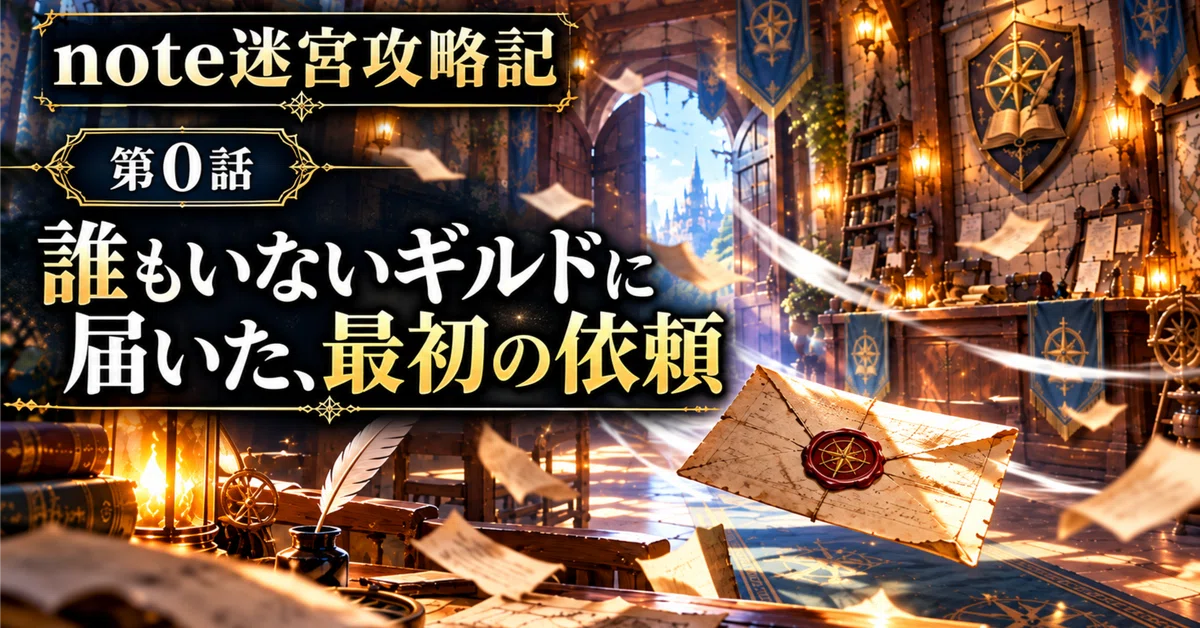 [Episode 0] The First Request Delivered to an Empty Guild｜note迷宮攻略記