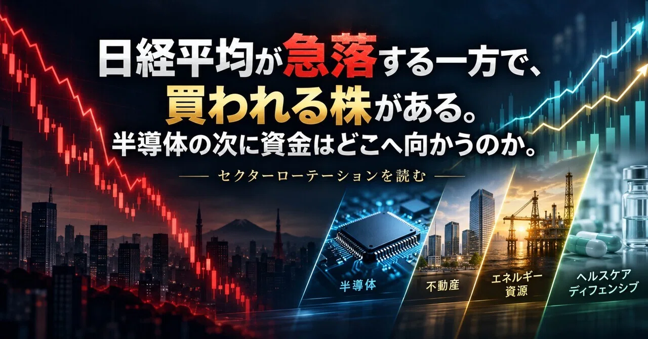 While the Nikkei Average is plummeting, some stocks are being bought ...