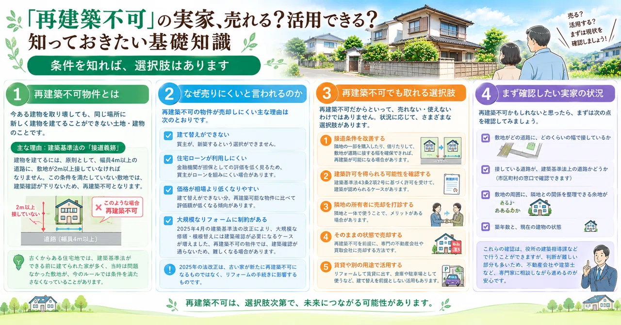 Can I sell or use my 'non-rebuildable' family home? Basic knowledge you ...