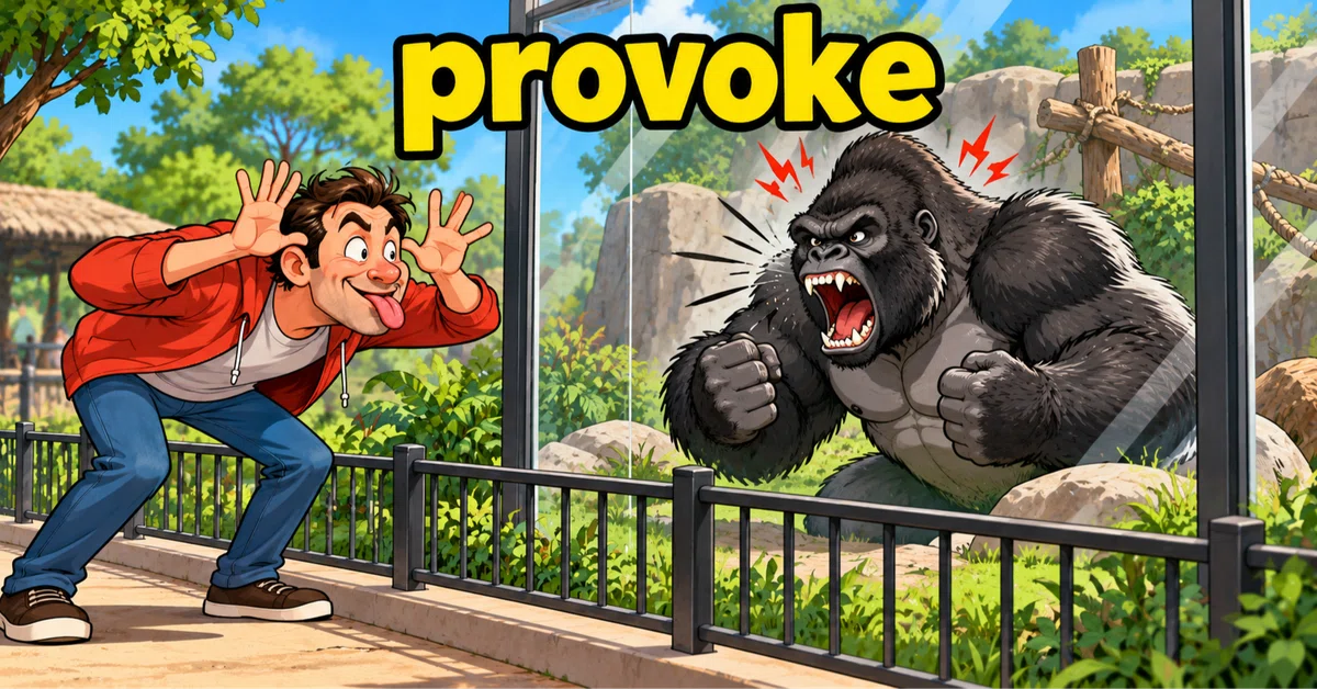 provoke = [Trigger a reaction] - Pronunciation, Meaning, Etymology ...