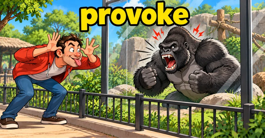 provoke = [Trigger a reaction] - Pronunciation, Meaning, Etymology ...
