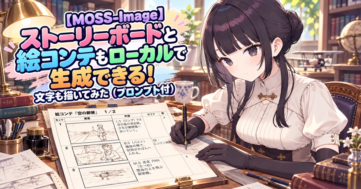 [MOSS-Image] You can generate storyboards and storyboards locally too ...