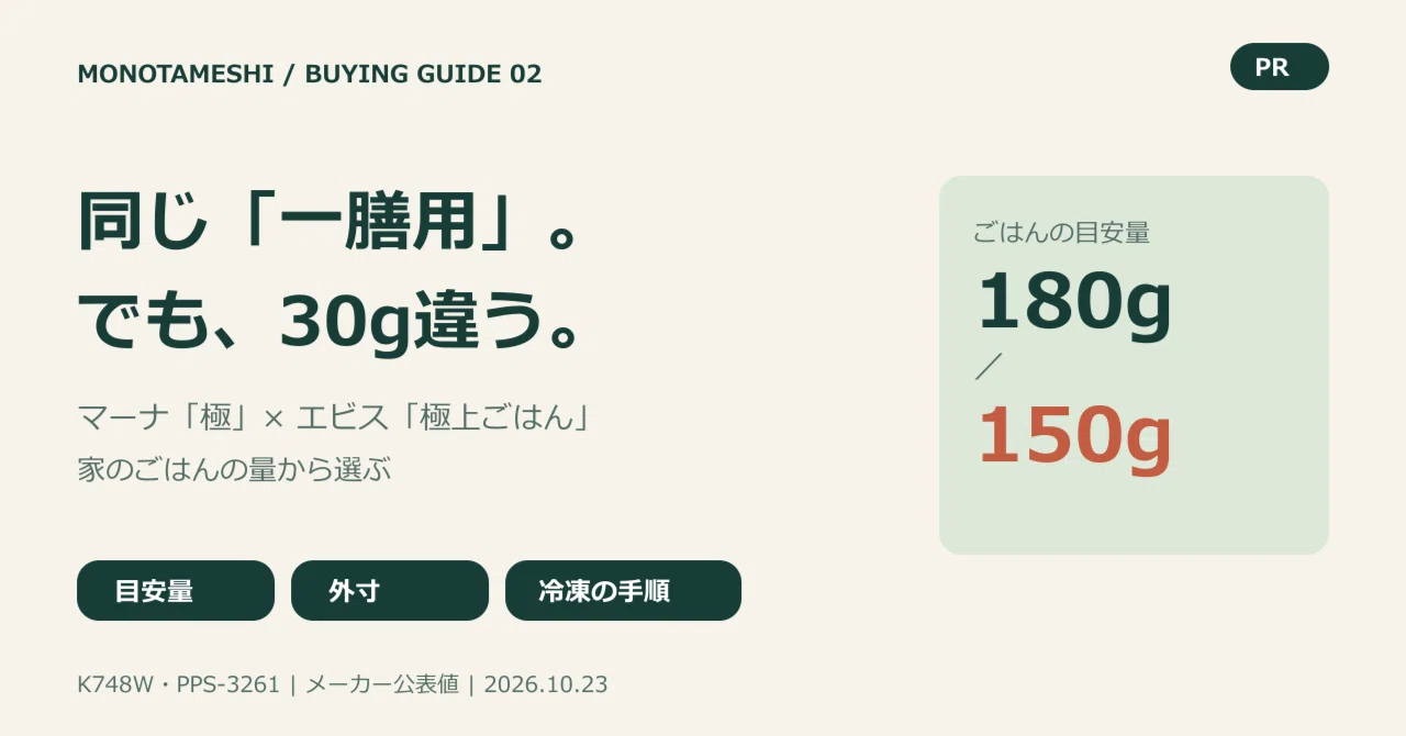 5 Rice. Serving Comparing Marna 'Kiwami' and Ebisu 'Gokujo Gohan'. How to choose a ...