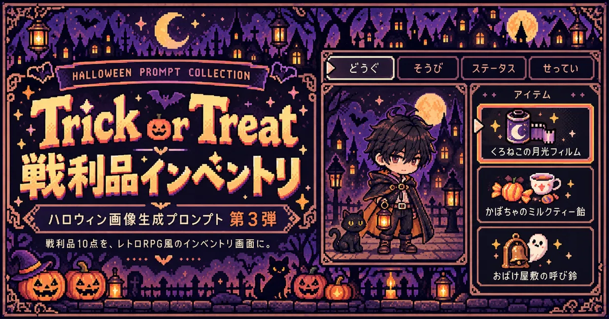 [Prompt Distribution] Halloween Images Part 3 | Loot Inventory｜mayu