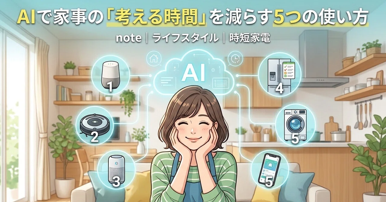 5 Ways to Use AI to Reduce 'Thinking Time' for Housework｜まるトラ