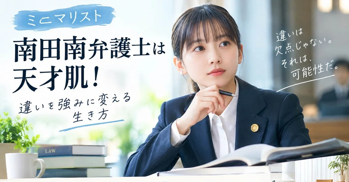 Minimalist Lawyer Minami Minamida is a Genius! A Way of Life That Turns ...