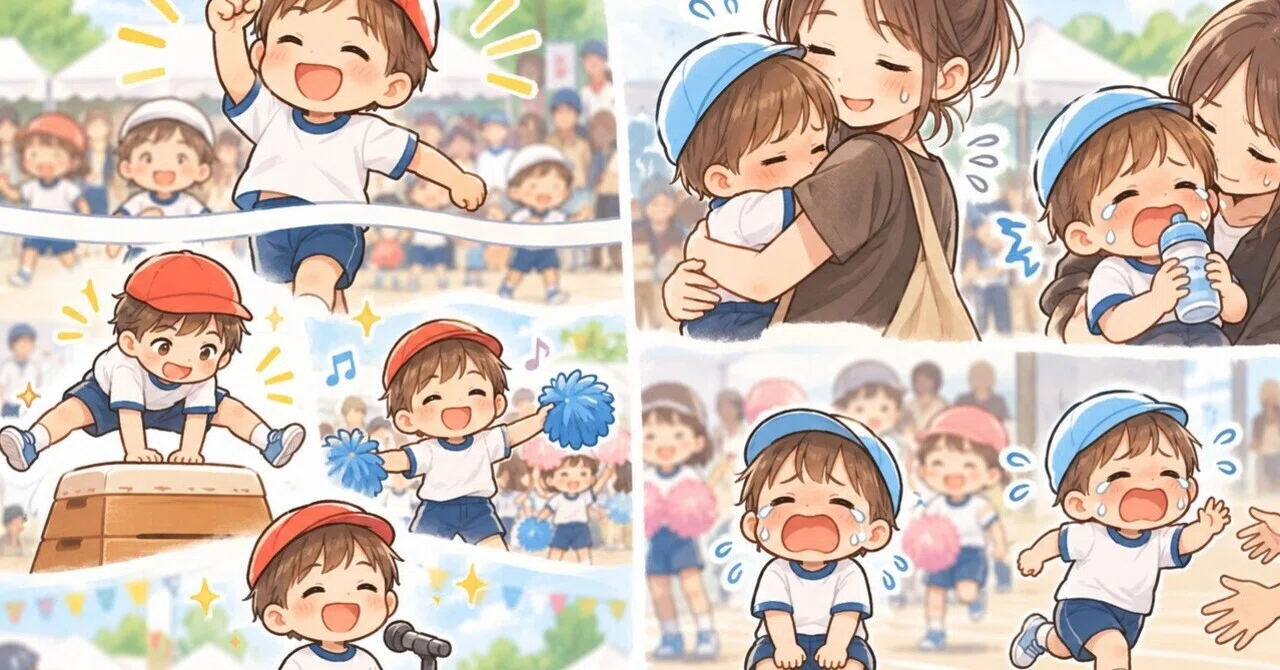 Even though they are brothers, they are so different!? A sports day ...
