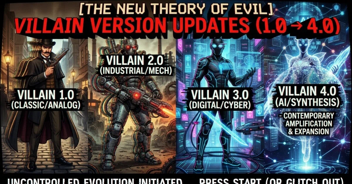 [New Theory of Villains] Villain Version Updates (1.0 → 4.0) and Their ...