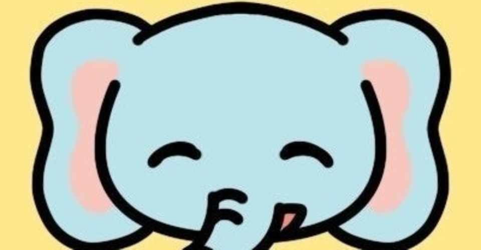 ニッコリ元気そうなゾウさんのアイコン いぬまん Note