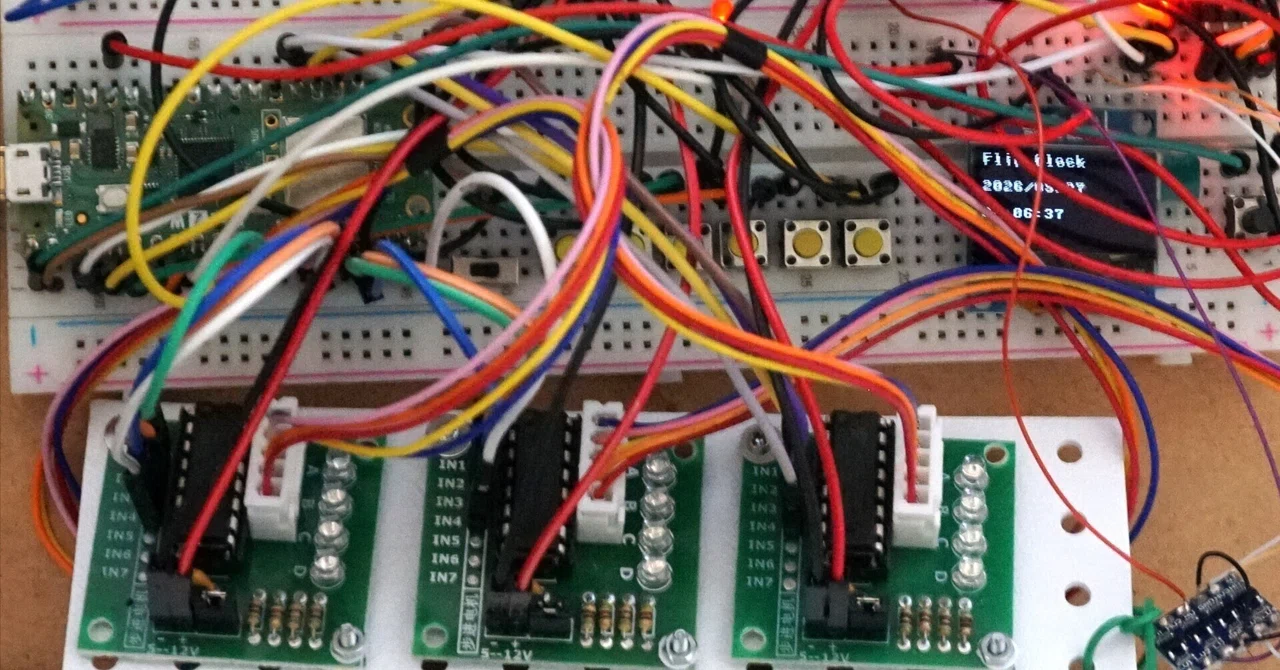 Flap Module Building a Flip Clock Part 1 | From Breadboard to Operation Check ...