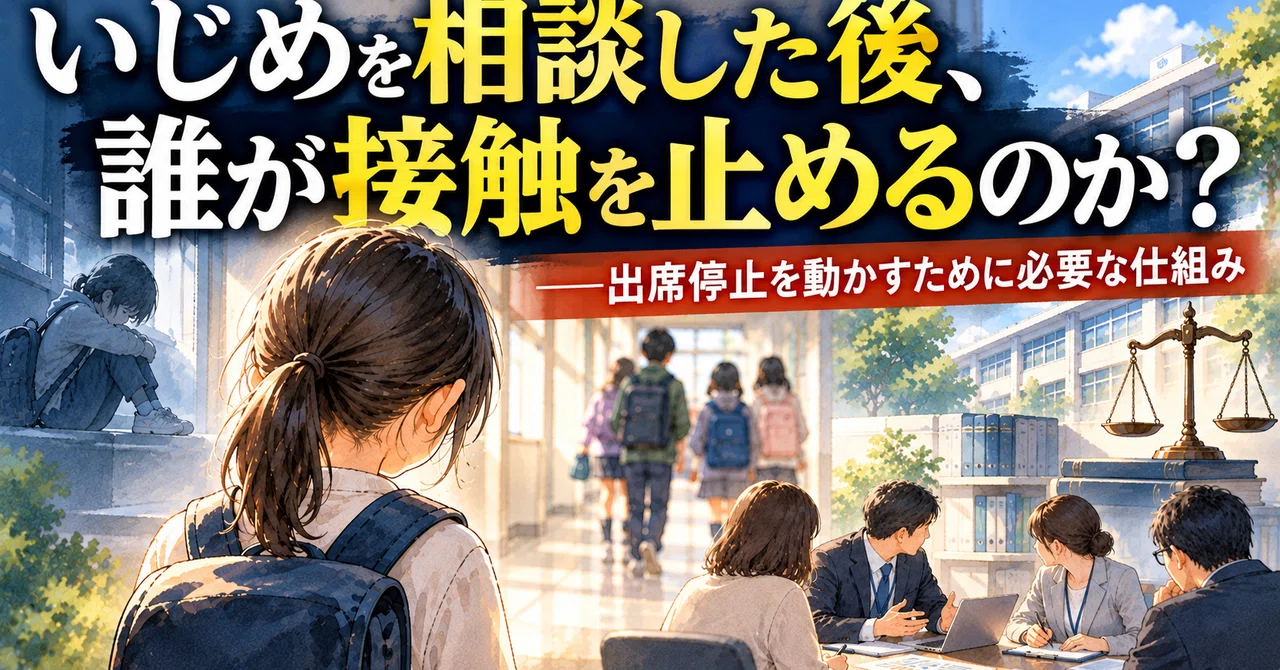 [Bullying] The mechanisms needed to implement suspension from school ...