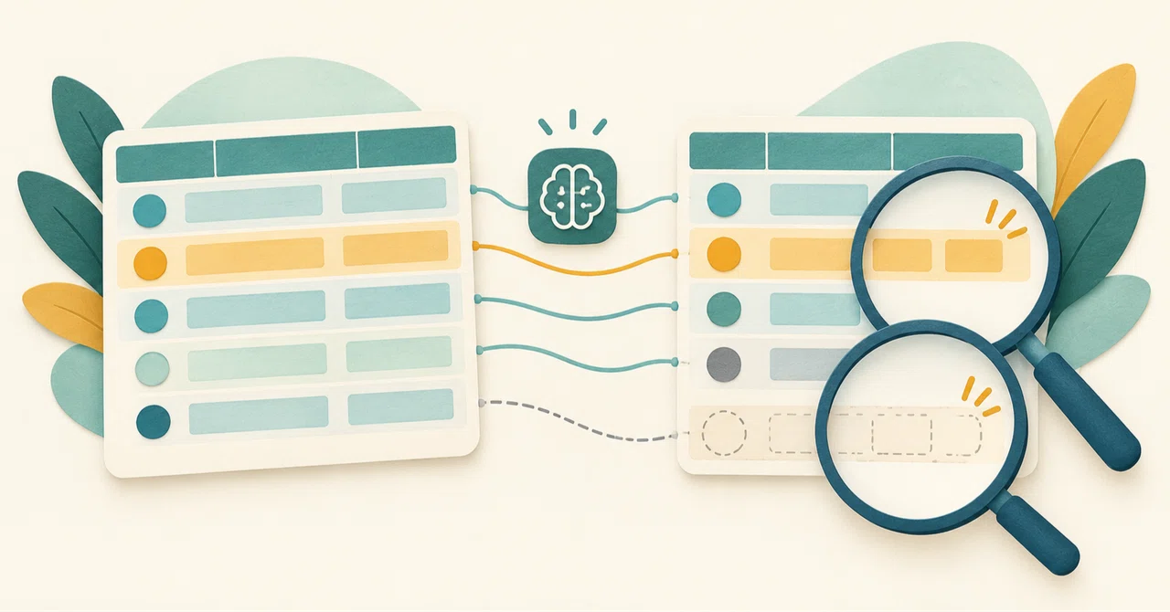 Before asking AI to merge two tables: Checking IDs, row counts, and ...