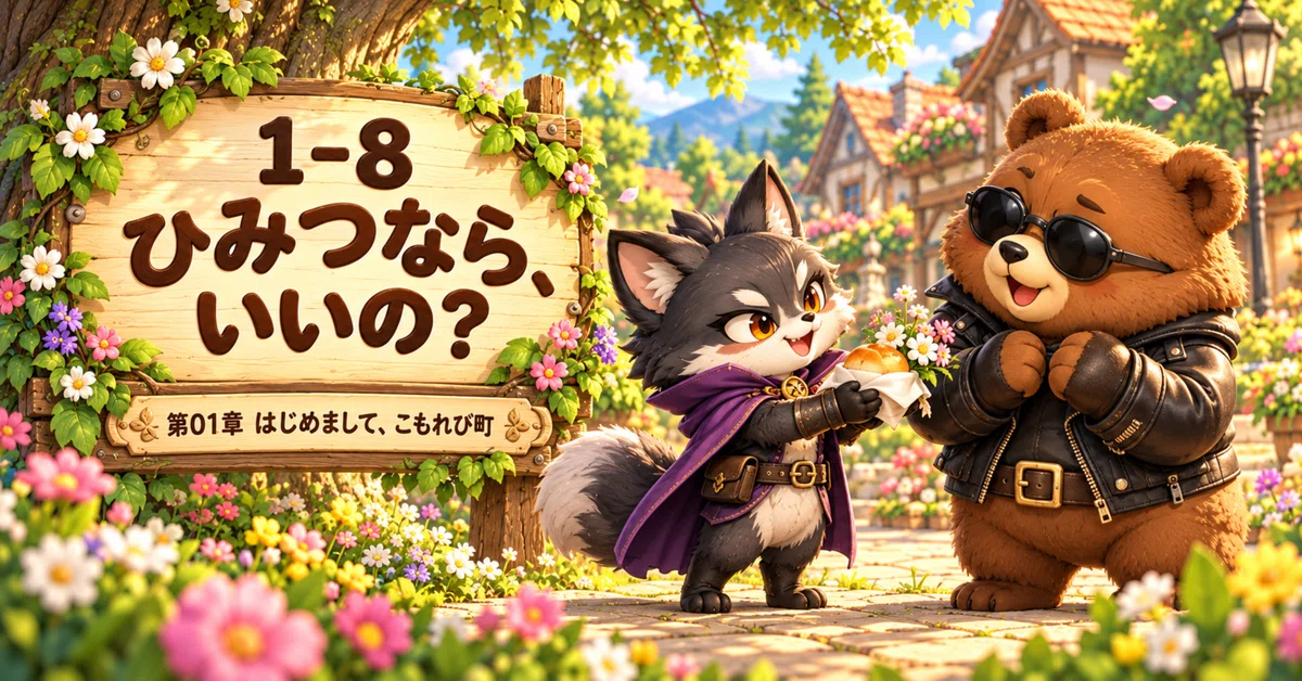 [1-8] Is it okay if it's a secret?｜こもれび物語舎