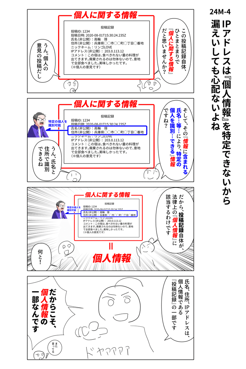 Ipアドレスは 個人情報 を特定できないから漏えいしても心配ないよね 井二かける Note