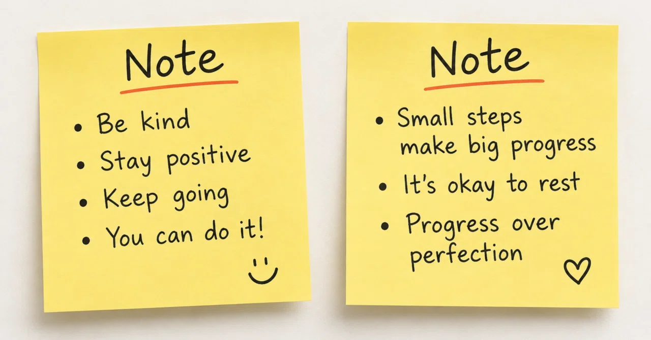The title of a note might actually be more important than the body text ...