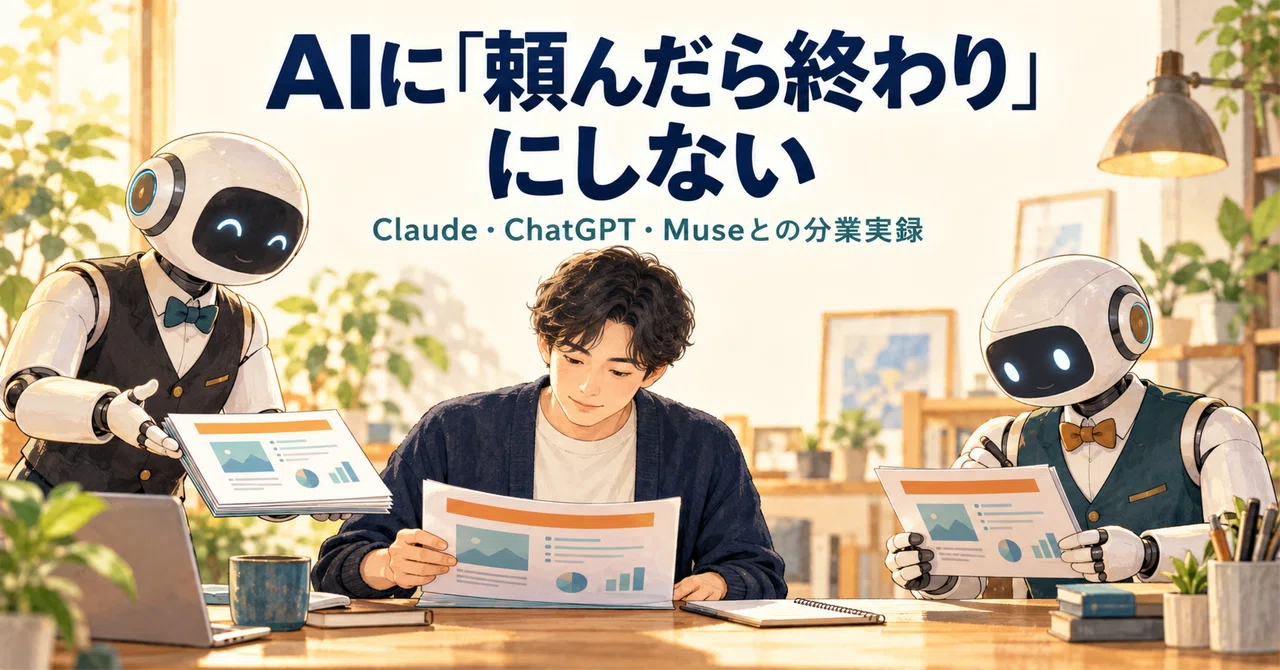 Don't Just 'Leave It to AI'｜Two Days of Dividing Work Between Claude ...