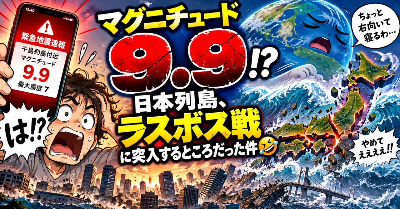 Magnitude 9.9!? The time the Japanese archipelago was about to enter ...