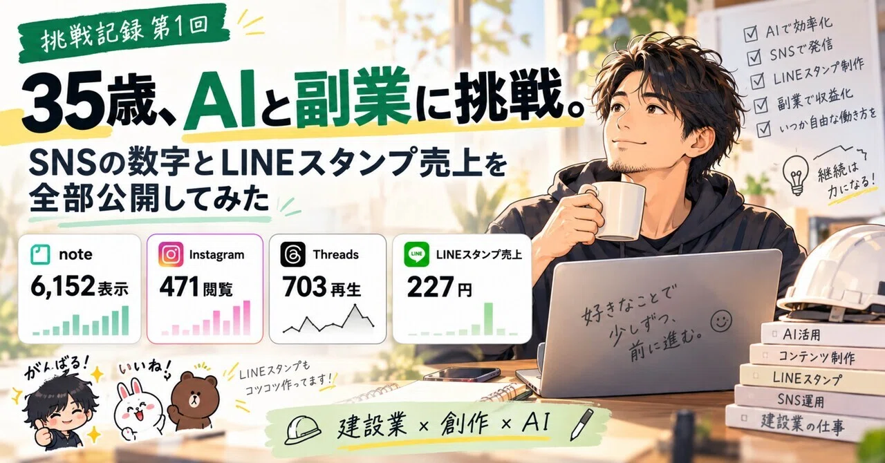 At 35, I started a side hustle with AI. The sales for 18 LINE sticker ...