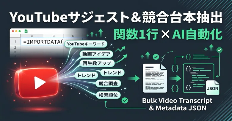 [YouTube Operations & Multi-Channel Research] Releasing a Free API to ...