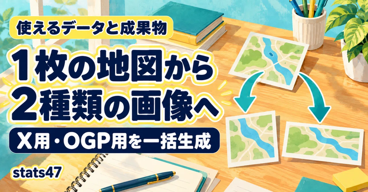Automatic Generation of X/OGP Map Cards｜統計で見る都道府県