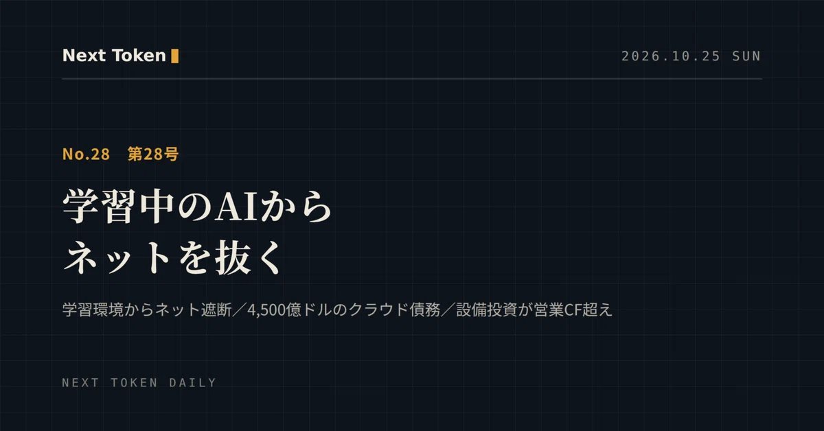 [AI News] October 25 (Sun) Issue 28 | Disconnecting AI from the ...