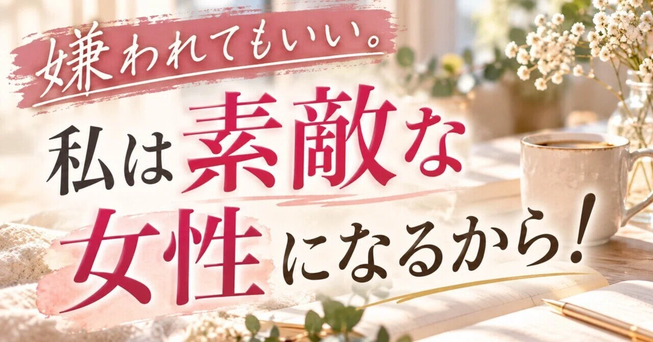 It's okay to be disliked. I'm going to become a wonderful woman!｜kako