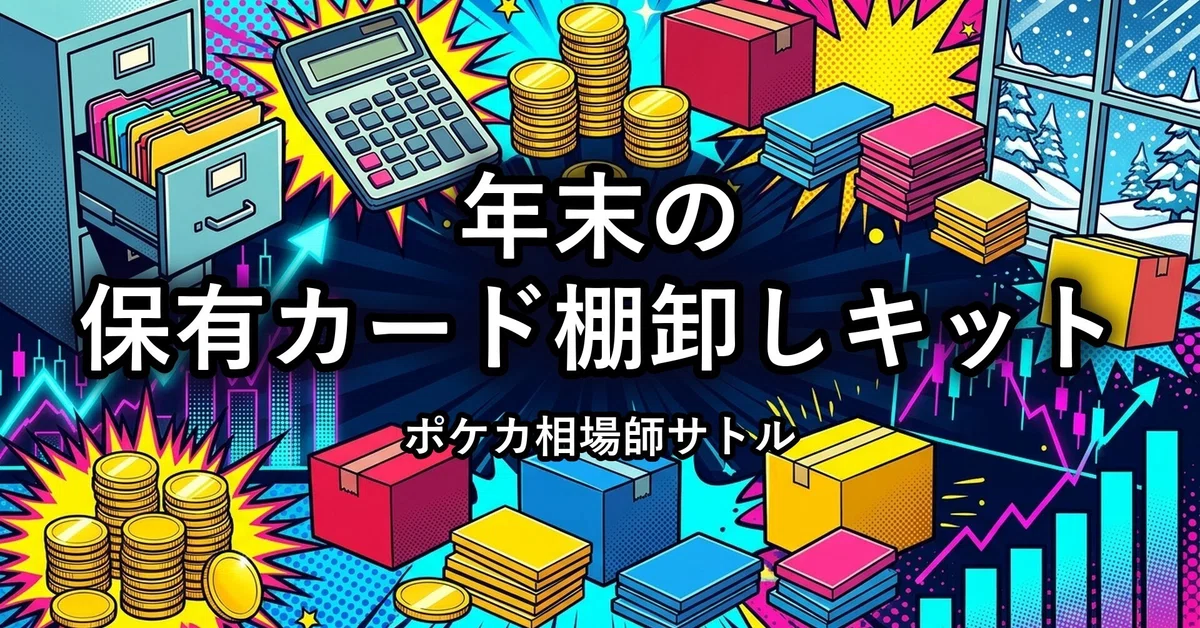 Valuation Methods Pics Year-End Card Inventory Kit | The same 4 items fluctuated by 16,810 yen ...