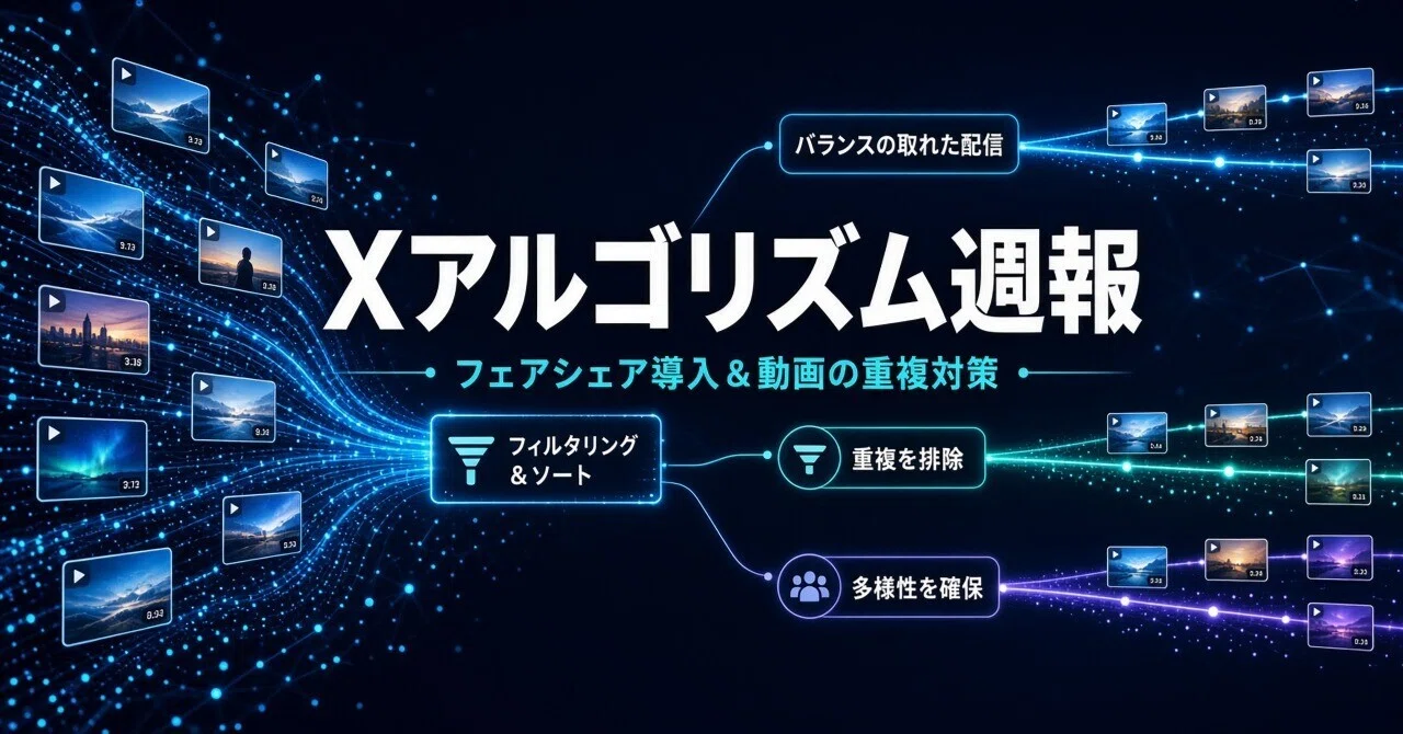 X Algorithm Weekly Report | Fair Share Implementation and Video ...