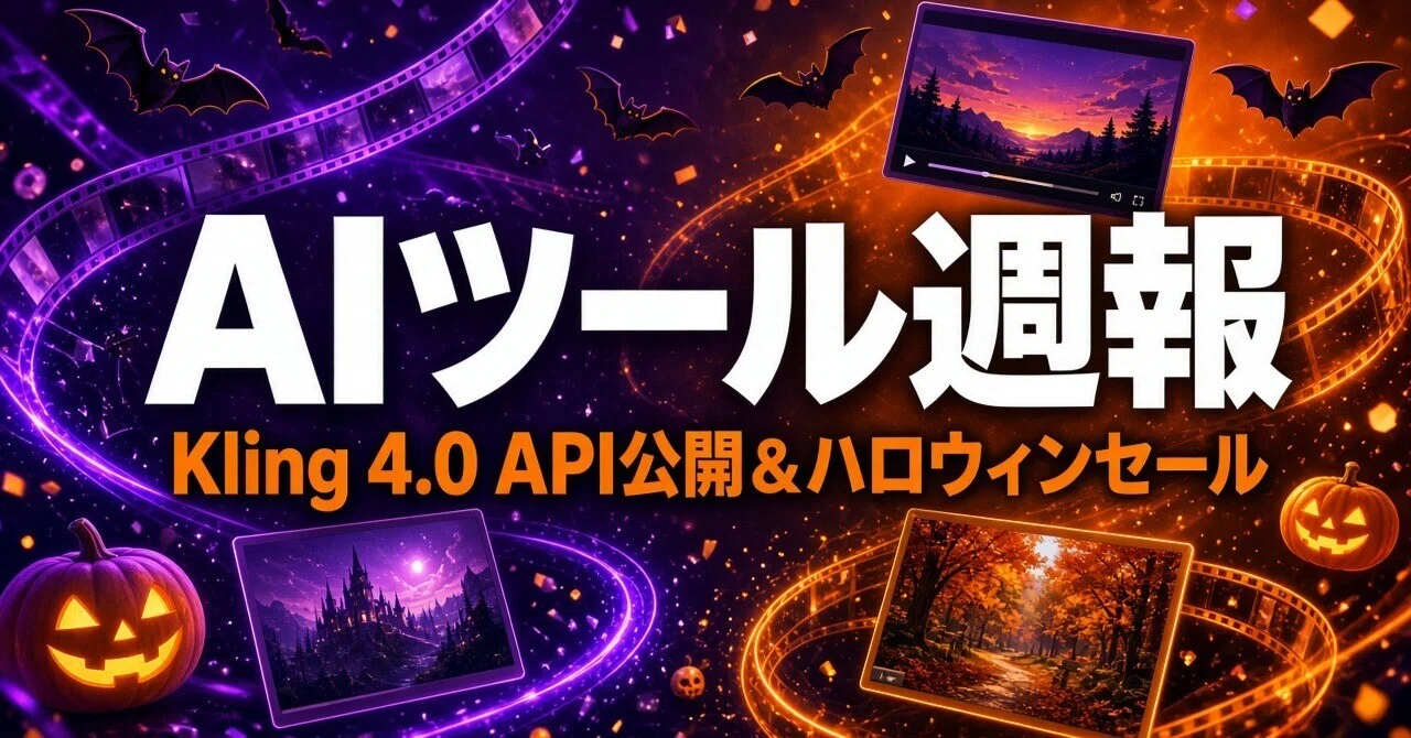 AI Tool Weekly Report (10/17–10/23) | Kling 4.0 API Released, Now ...