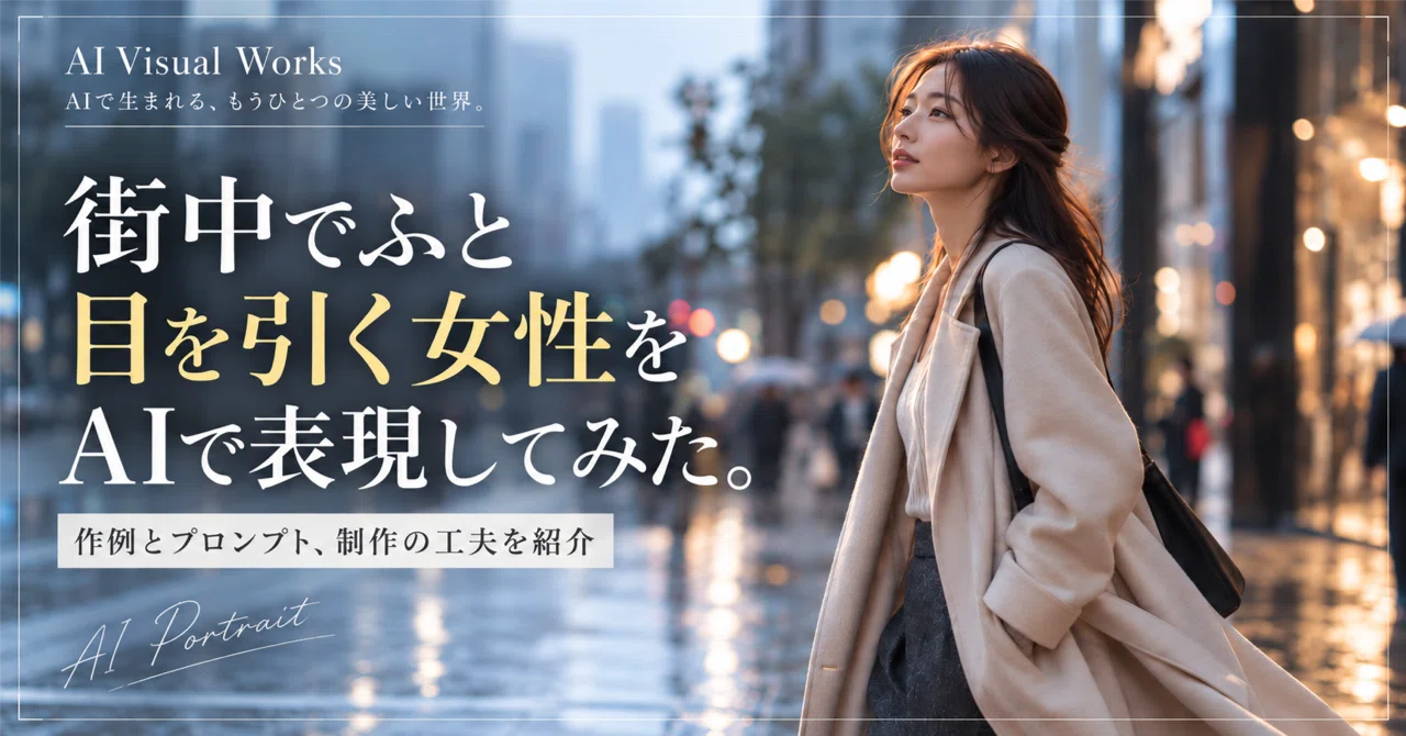 2. I tried using AI to capture a woman who catches your eye in the city ...