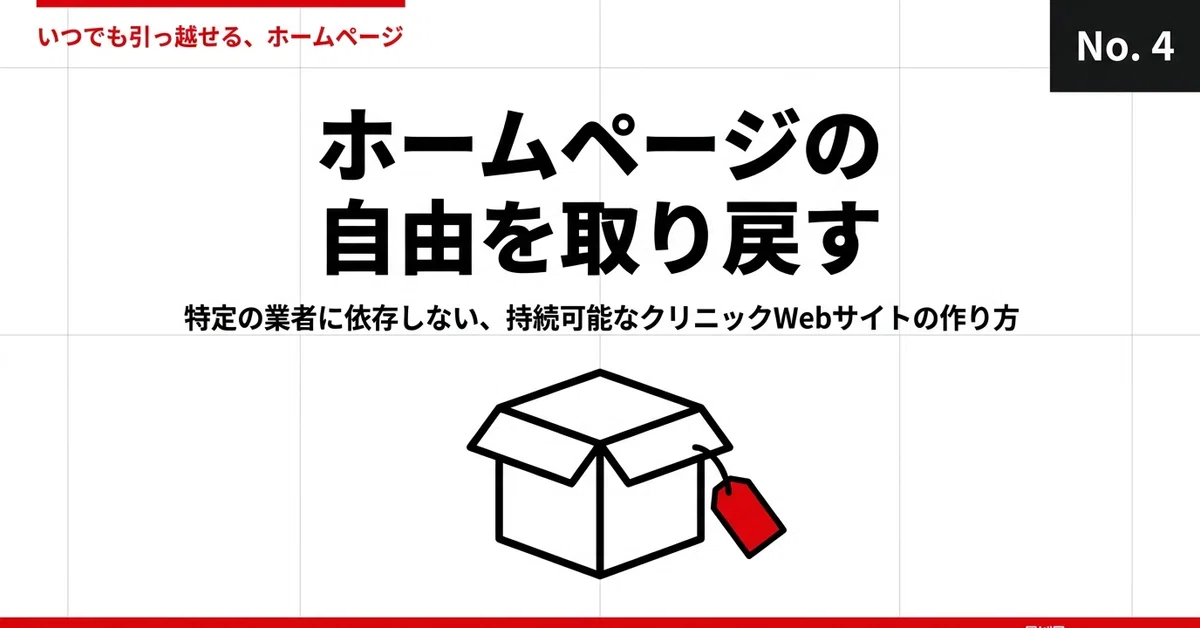 [For Clinic Directors: A Website You Can Move Anytime] 4. 