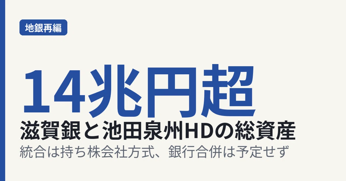 [No Bank Merger Planned] Shiga Bank and Ikeda Senshu HD Acknowledge ...