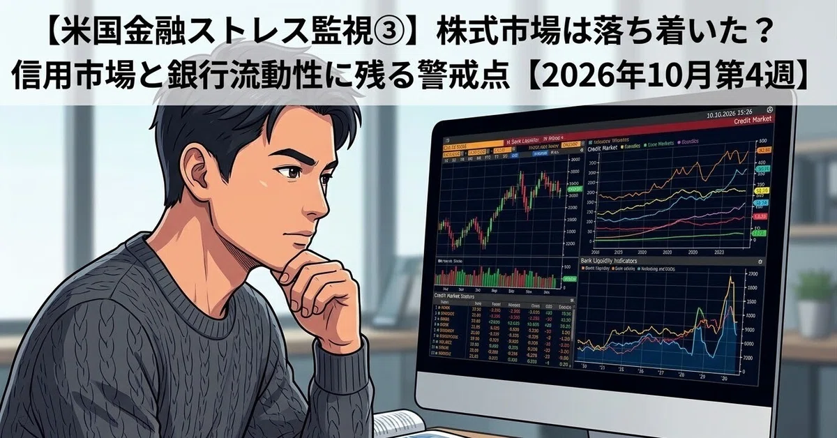 [US Financial Stress Monitoring Part 3] Has the stock market calmed ...