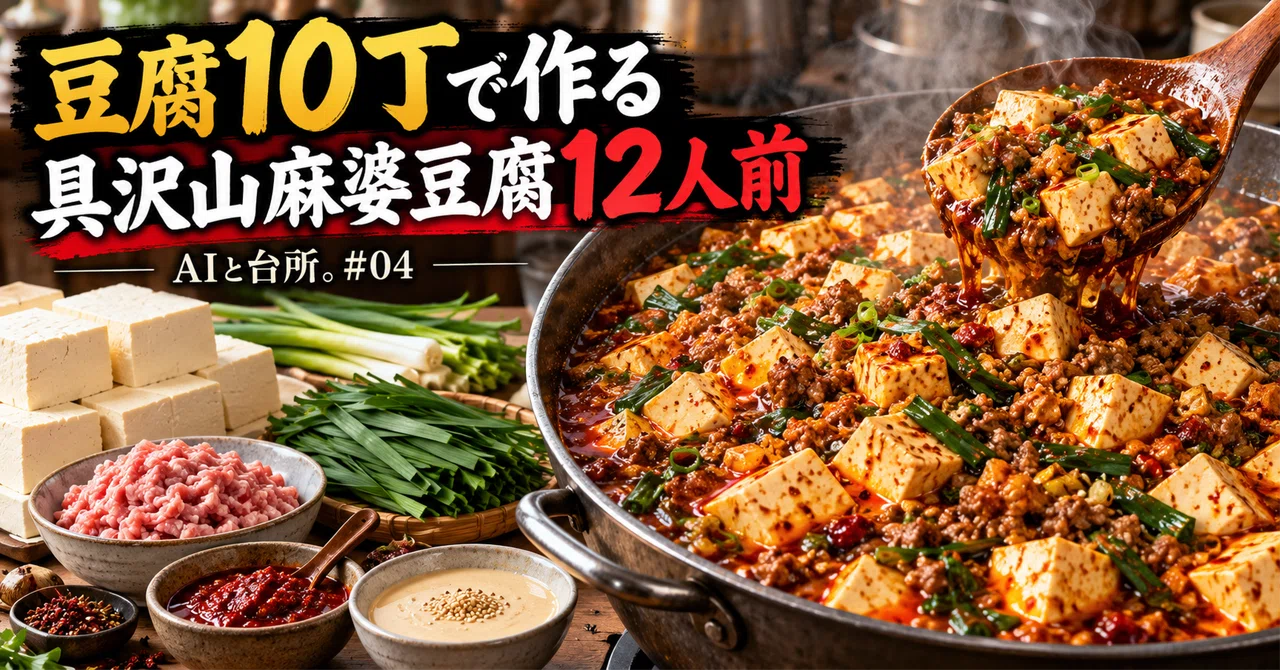 Making 12 servings of hearty Mapo Tofu with 10 blocks of tofu | AI and ...