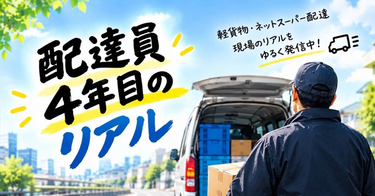 What is it really like to work alone in light cargo delivery?｜配達員4年目のリアル