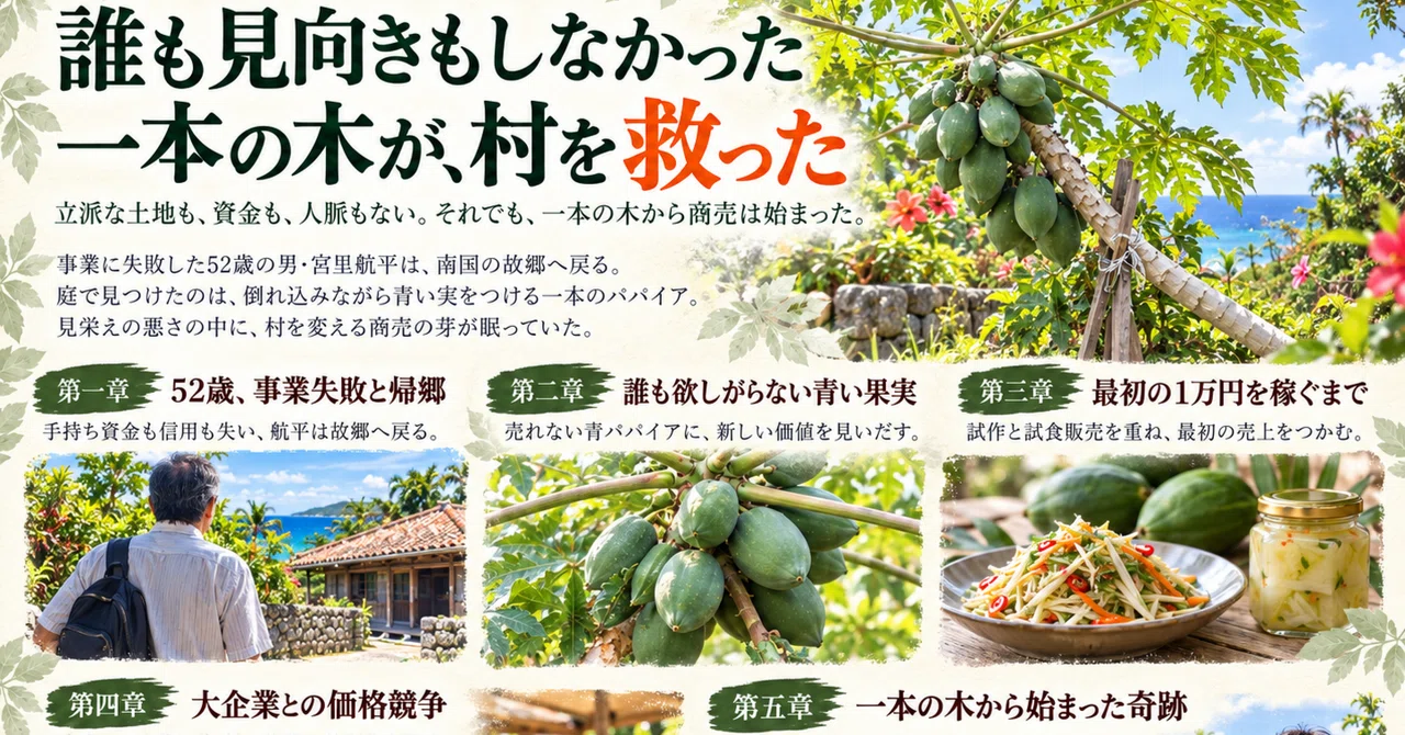 No Single Type A single tree that no one looked at saved the village|中高年独身頑張るマン