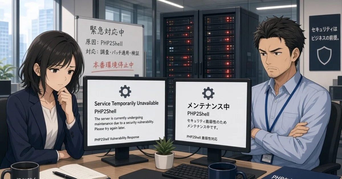 [Side Story] The day my work service stopped due to a PHP vulnerability ...