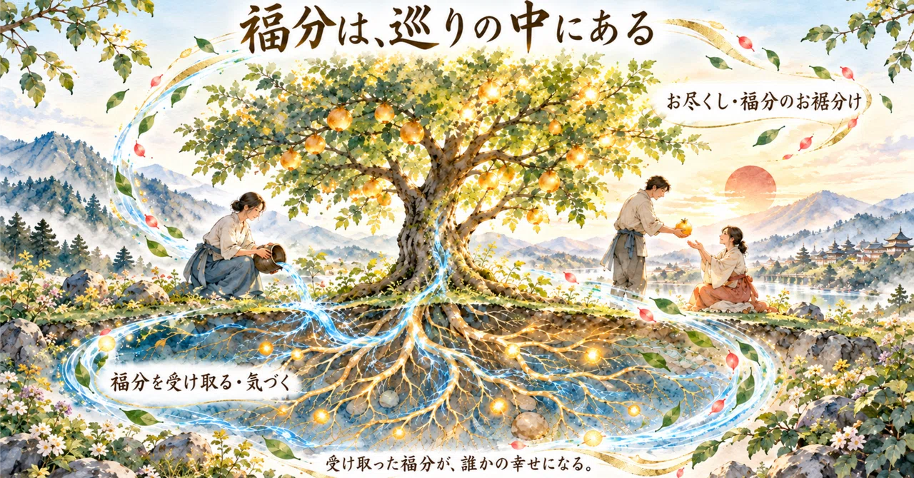 Good fortune lies in the cycle｜soratobutodo