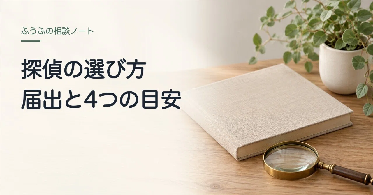 [PR] How to choose a detective. The 'notification' and 4 criteria to ...