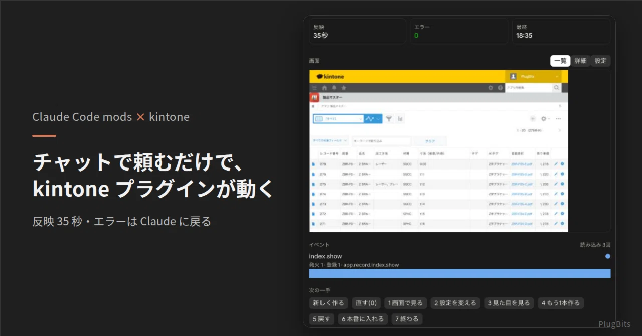 You can now request and build kintone plugins via chat｜オケオ