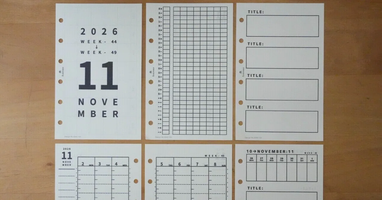 [M6] November Vertical Refill Set + Refills That Might Be Useful to ...