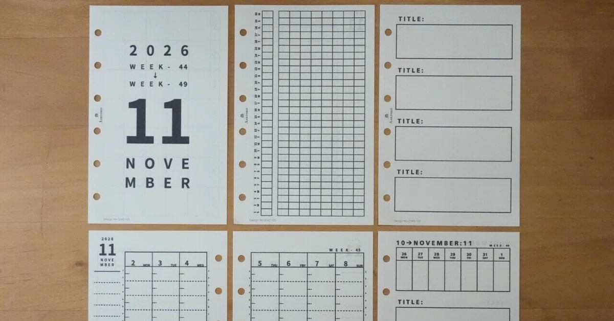 [M6] November Vertical Refill Set + Refills That Might Be Useful to ...