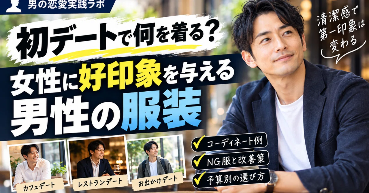 Preparing for a first date is about more than just your outfit｜男の恋愛実践ラボ