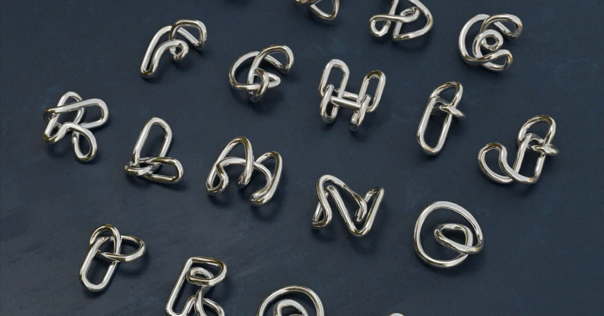 Single Stroke Lettering Types 26 Letters, One Continuous Stroke - The Making of the New Initial ...
