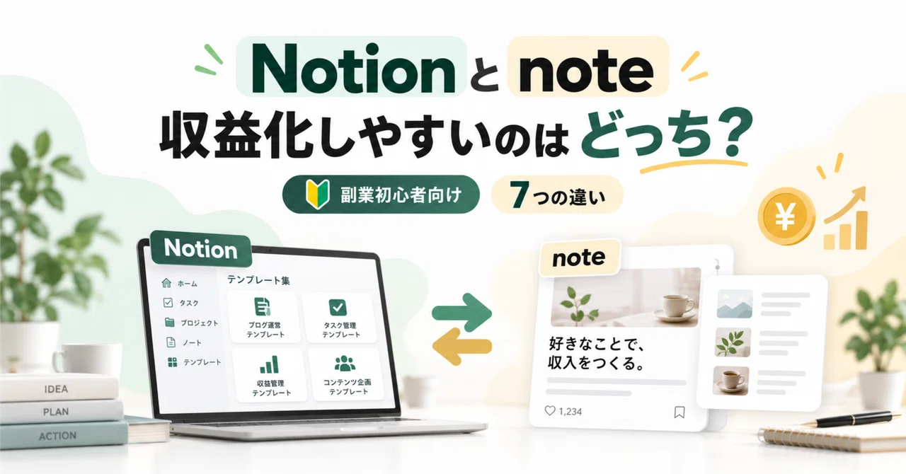 Notion vs. note: Which is easier to monetize? 7 differences side-hustle ...