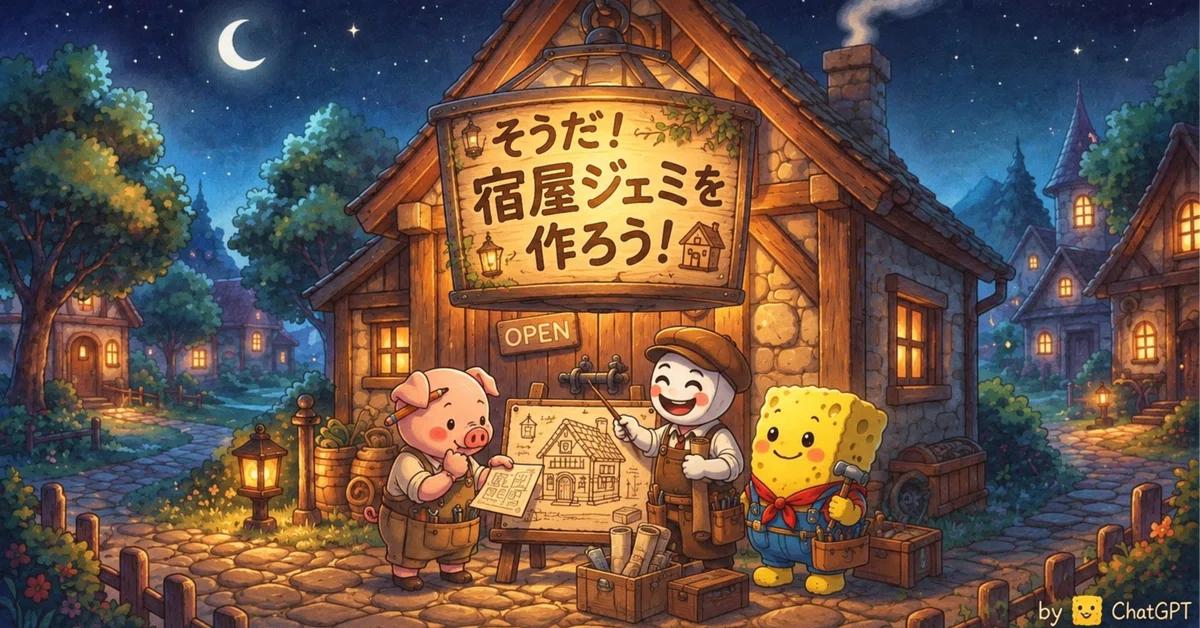 That's it! Let's build Inn Gemini!｜考えるbuta（🐷）。