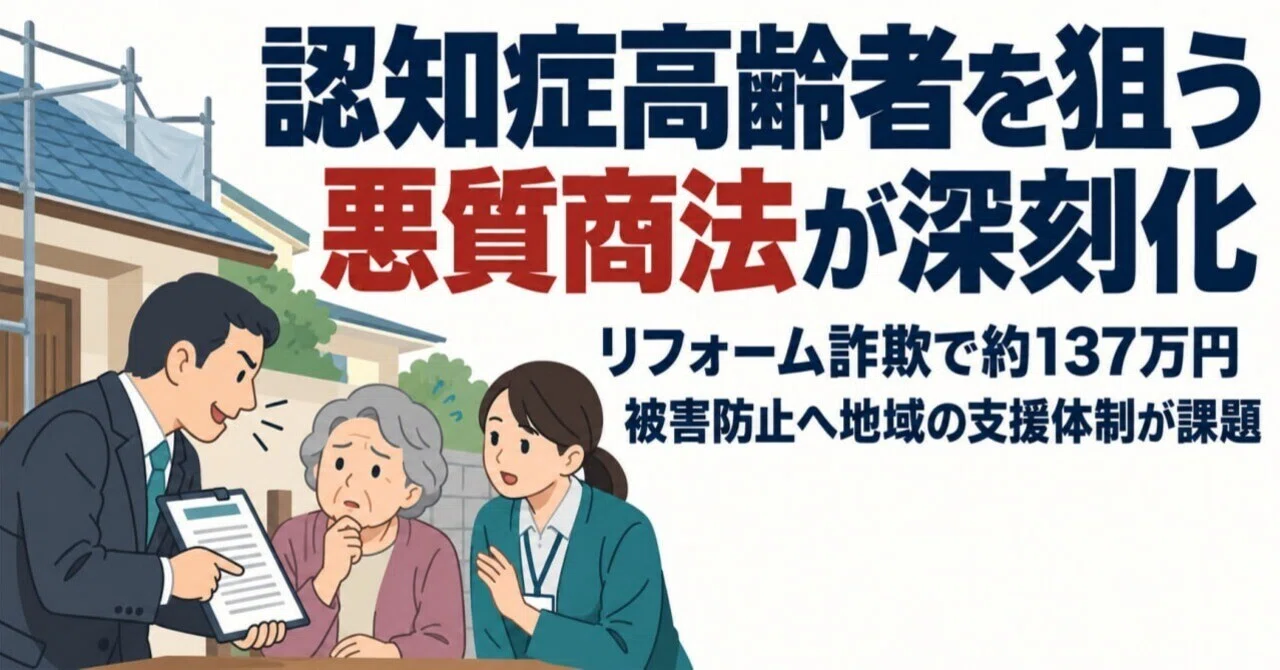 Malicious business practices targeting elderly people with dementia are ...