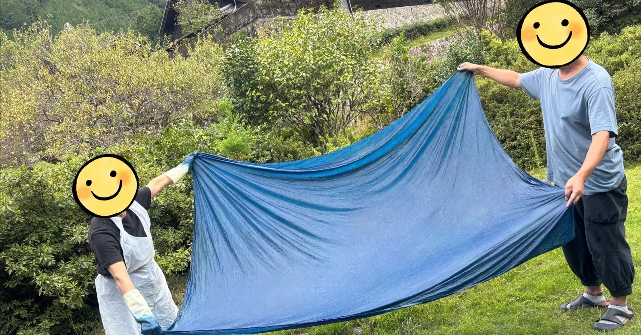 The day I was shown indigo dyeing in Tamagawa, Shizuoka｜桂糸の華｜刺繍と布の手仕事